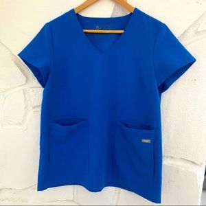 FIGS Royal Blue Scrub Top